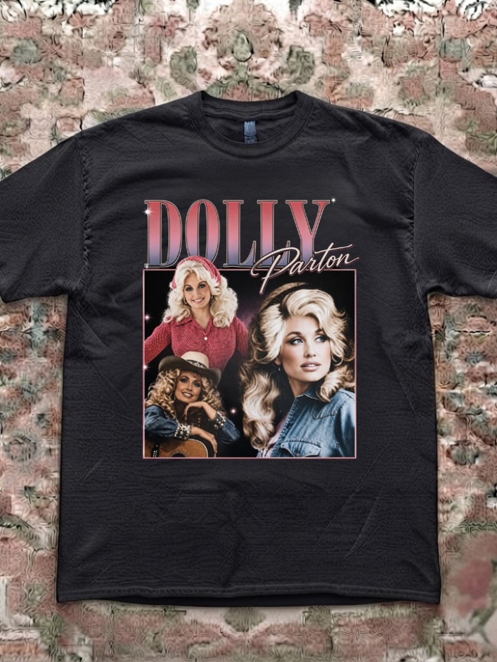 Dolly Parton Country Music Legend Retro Vintage Black T-Shirt